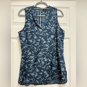 Banana Republic Blue Patterned Tank Top